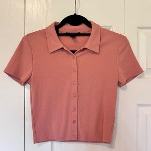Forever 21 Pink Polo T-shirt
